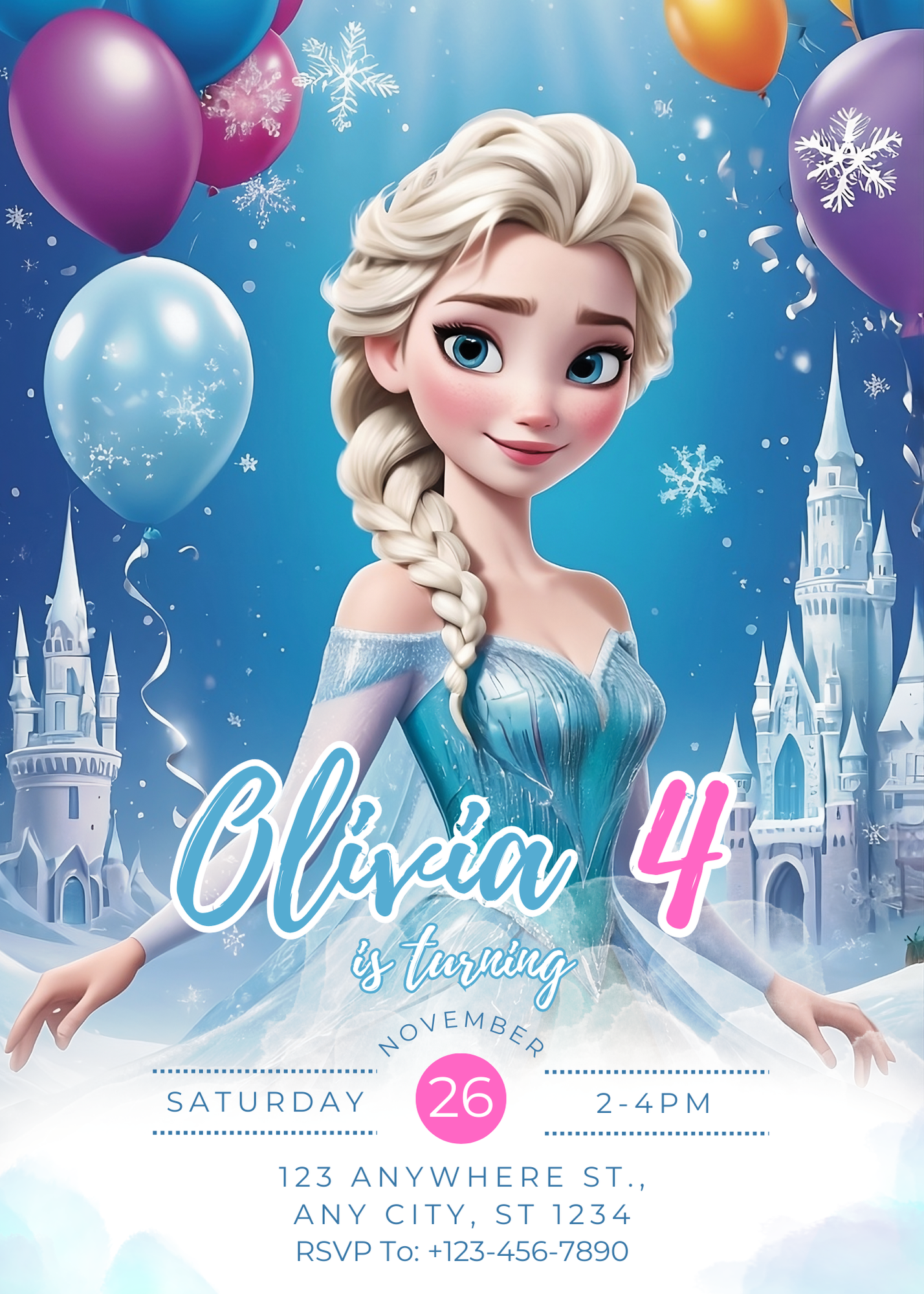 Frozen Elsa Birthday v1
